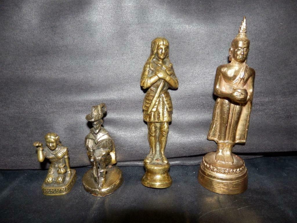 1 miniatuur beeldje  messing / koper, Enlèvement ou Envoi