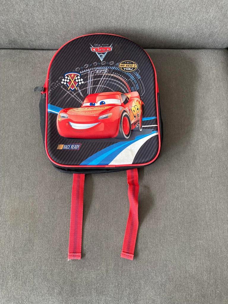 Sac à dos enfant Cars en très bon état, Moins de 30 cm, Enlèvement ou Envoi, Moins de 30 cm, Utilisé