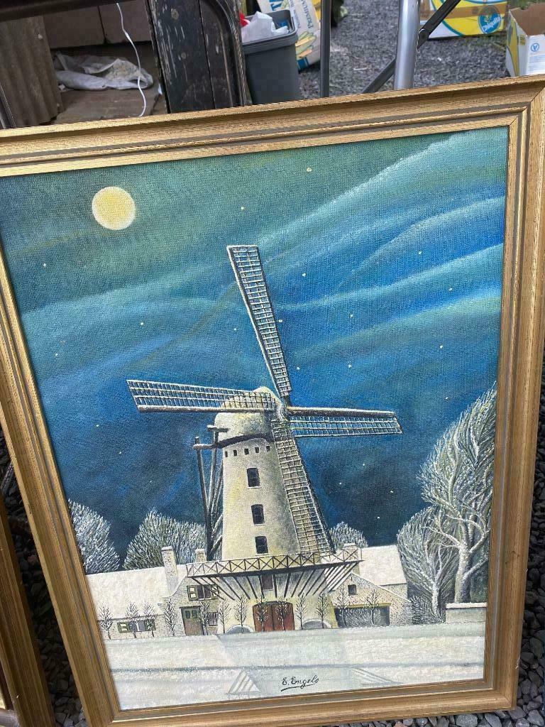 schilderij molen, Ophalen