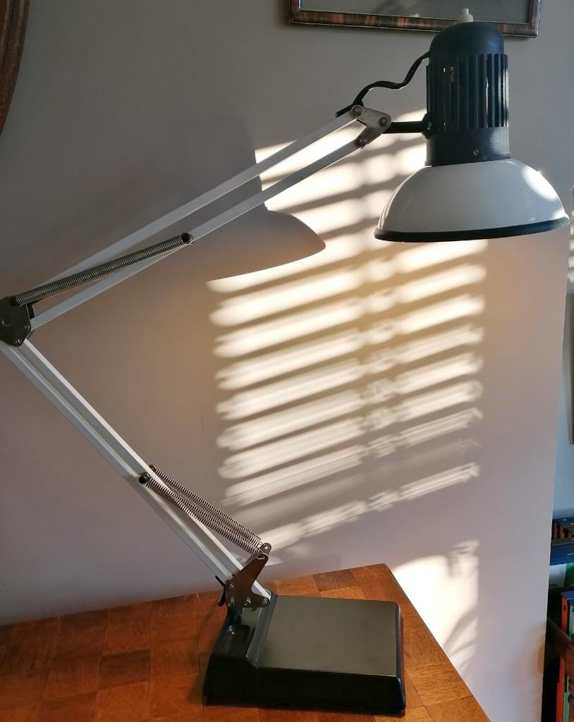 Lampe d’architecte vintage, noire et blanche, Enlèvement