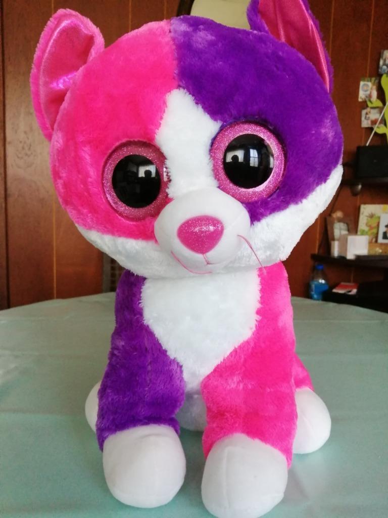 Très belle et grande peluche sympathique, Enlèvement ou Envoi, Comme neuf, Violet, Chien