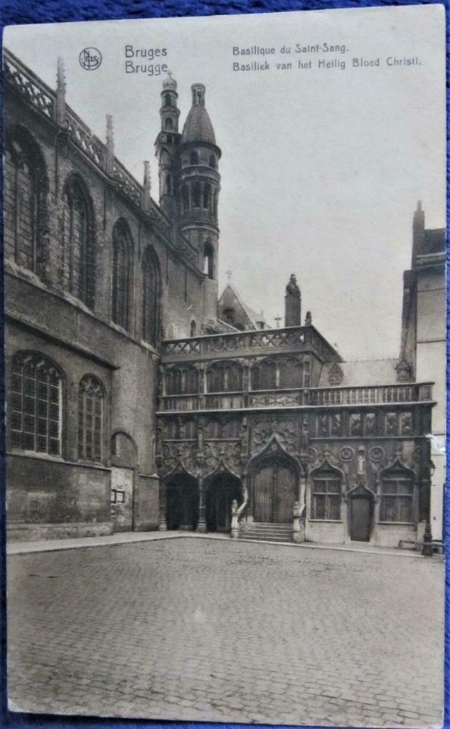 POSTKAART- BRUGGE, KAPEL VAN HET HEILIG BLOED., Ophalen of Verzenden, Gelopen, West-Vlaanderen
