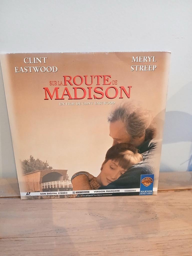 Laser disc sur la route de Madison Eastwood et Streep, Ophalen of Verzenden, Zo goed als nieuw, Actiekomedie