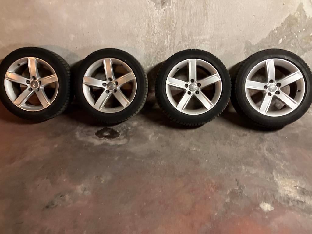 Audi winter wheels, Ophalen, Gebruikt, Banden en Velgen, 17 inch