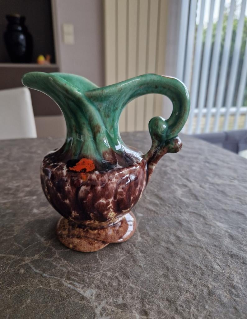 Vintage keramiek karafje H15cm B14cm, Ophalen of Verzenden