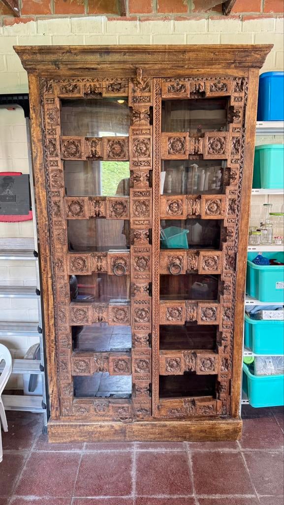 Indische kast Ibiza style handgemaakt, Ophalen, Zo goed als nieuw