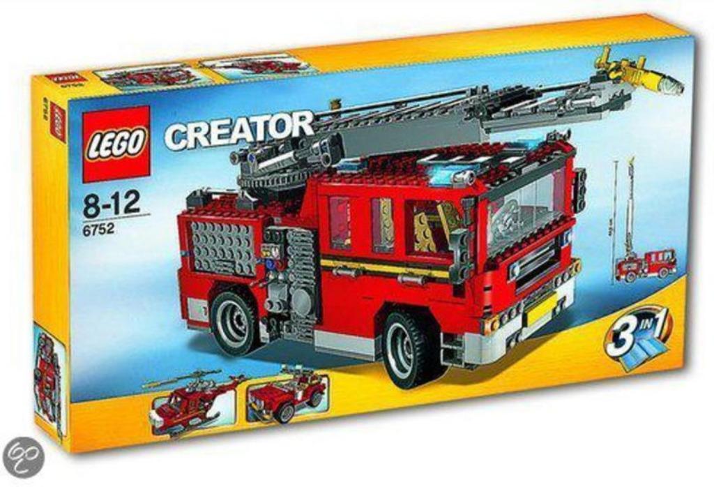 Lego Creator - 6752 - Brandweer, Ophalen of Verzenden, Gebruikt, Complete set, Lego