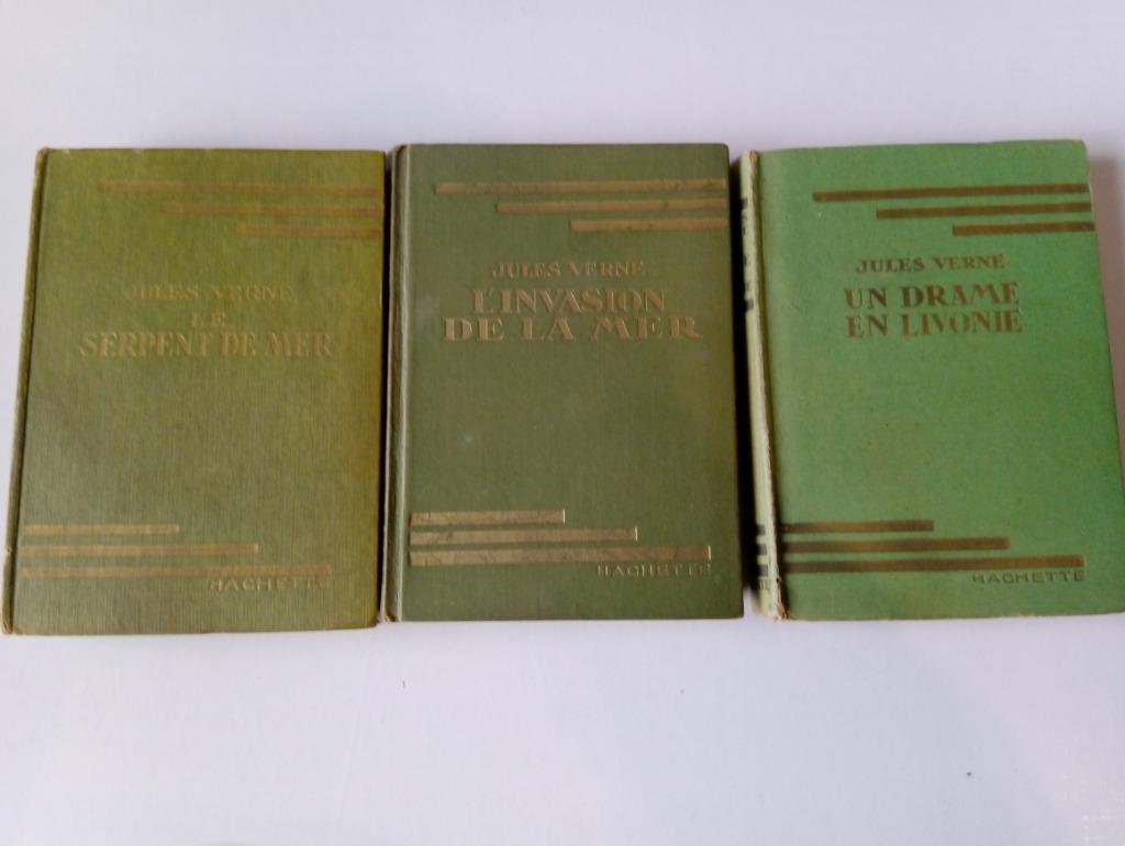 Jules Verne 3 livres de 1923 , 1935 , 1937, Ophalen of Verzenden, Jules Verne