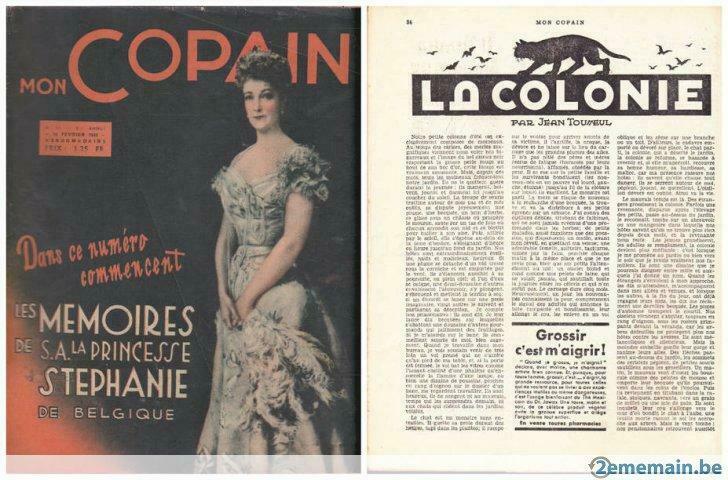 Jean TOUSSEUL -15 contes dans "Mon Copain" années 1936-1938, Antiquités & Art, Enlèvement ou Envoi