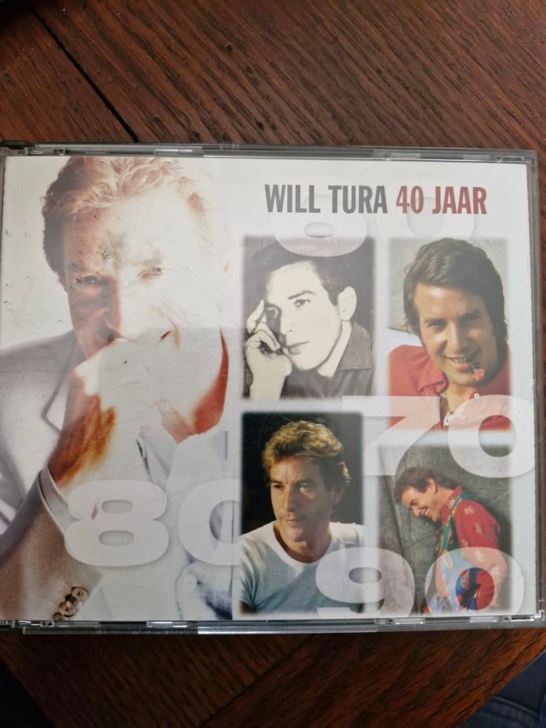 Will tura - 40 jaar - 4cdbox te koop., Cd's en Dvd's, Ophalen of Verzenden, Zo goed als nieuw, Nederlandstalig, Boxset