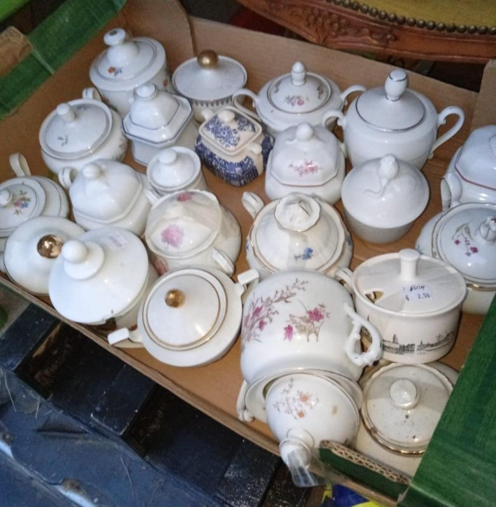 verzameling suikerpotten 21 stuks, Antiek en Kunst, Ophalen