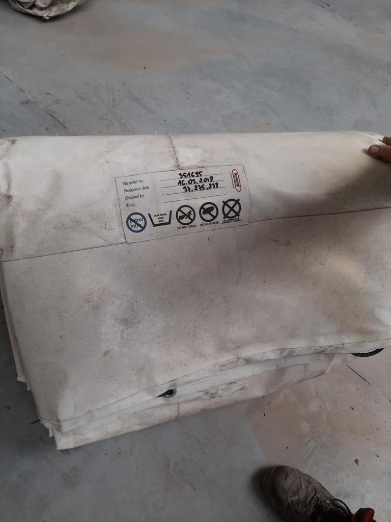 Bâche pour sémi remorque, Enlèvement