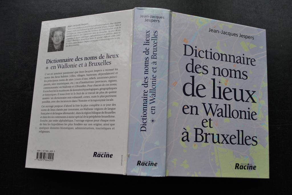 DICTIONNAIRE DES NOMS DE LIEUX EN WALLONIE ET BRUXELLES, Enlèvement ou Envoi, Utilisé, Jean-Jacques JESPERS