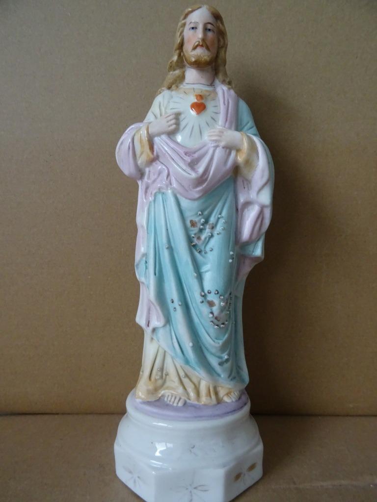 Statue de Jésus ancien en porcelain statue Jésus Sacré Coeur, Antiquités & Art, Antiquités | Objets religieux, Enlèvement ou Envoi