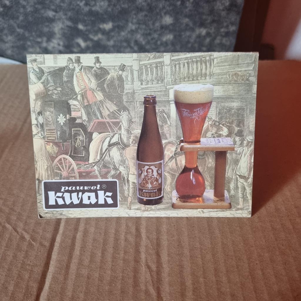 Publicité de table Kwak (modèle 1), Ophalen of Verzenden, Gebruikt, Reclamebord, Plaat of Schild, Overige merken