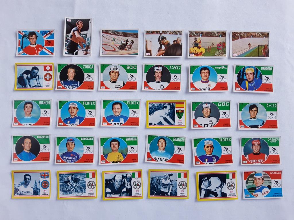 83 Panini Sprint Series 73 fietsstickers Merckx, Devlaeminck, Verzenden, Gebruikt, Sport