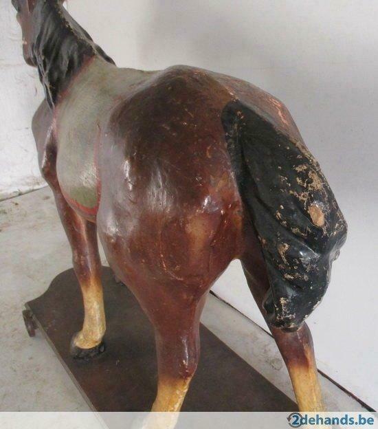 supergroot papier maché speelgoed paard 1,20 meter, Ophalen, Gebruikt, Paard
