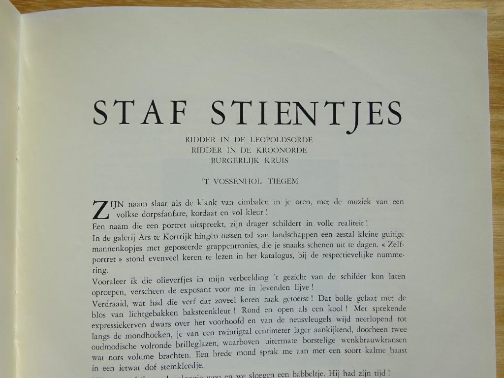 Staf Stientjes, monografische brochure 1967, Boeken, Ophalen of Verzenden, Gelezen, Schilder- en Tekenkunst