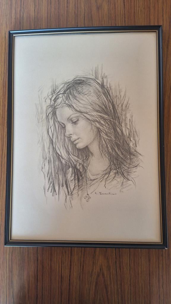 Reproductie Giuseppe Tarantino Milano Formaat 36cmx50 cm met, Antiek en Kunst, Kunst | Tekeningen en Fotografie, Ophalen