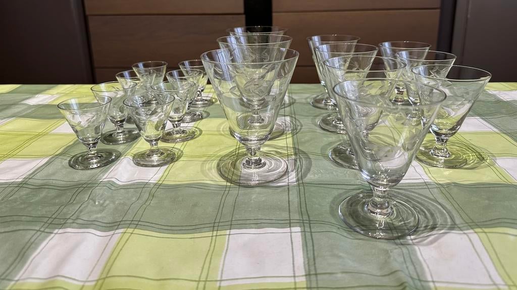 Belgische vintage glazen, Enlèvement