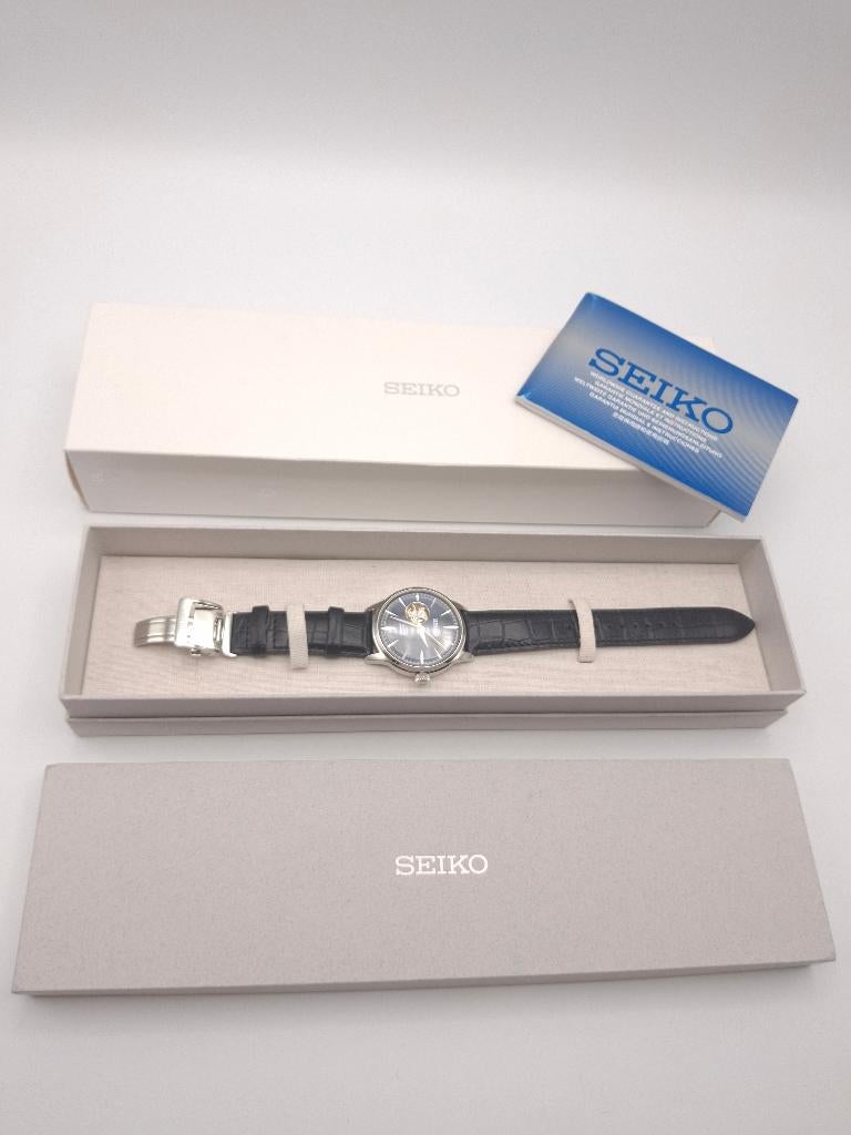 Seiko Presage Automatic "Open Heart" – Nieuw in Doos, Handtassen en Accessoires, Horloges | Heren, Seiko, Leer, Staal, Polshorloge