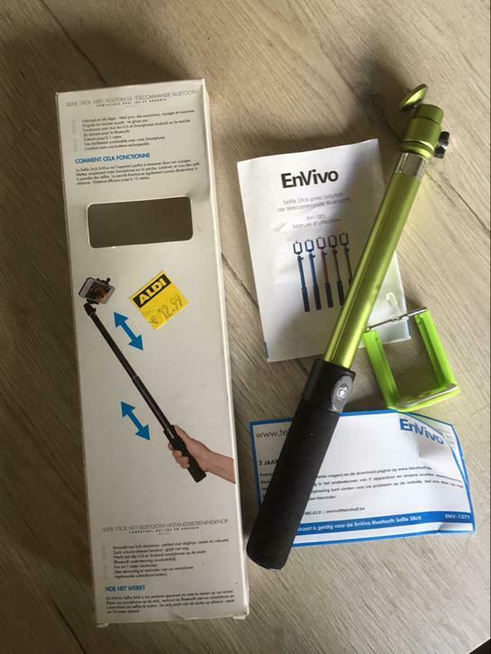 Envivo selfie stick  met Bluetooth, Ophalen, Nieuw