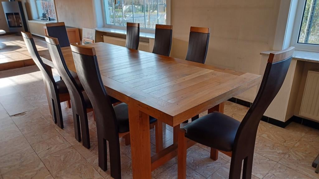 Tafel + 8 stoelen., Enlèvement