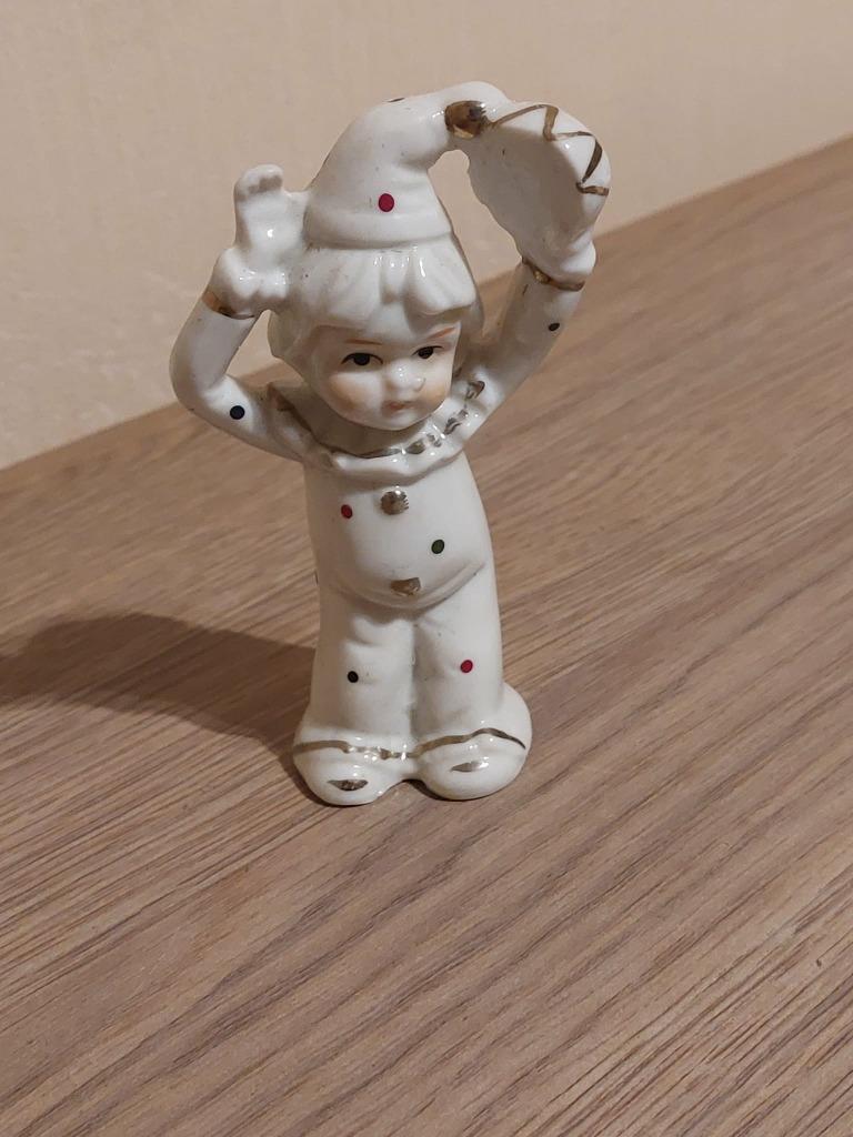 beeldje : kinderclown met tamboerijn, Verzamelen, Beelden en Beeldjes, Zo goed als nieuw, Mens, Verzenden