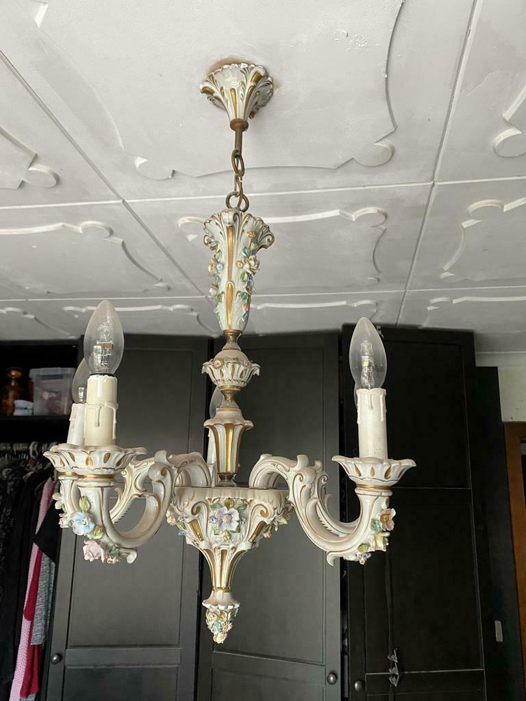 Stijlvolle luster plafondlamp, Zo goed als nieuw