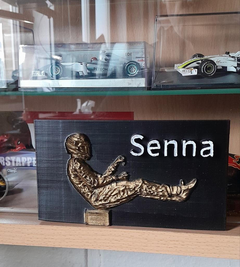 Ayrton Senna in racehouding 3D print, Verzamelen, Ophalen of Verzenden