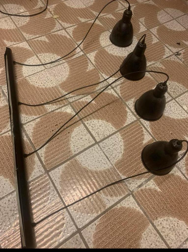 Lampe suspendue industrielle, 75 cm ou plus, Comme neuf, Enlèvement, Métal