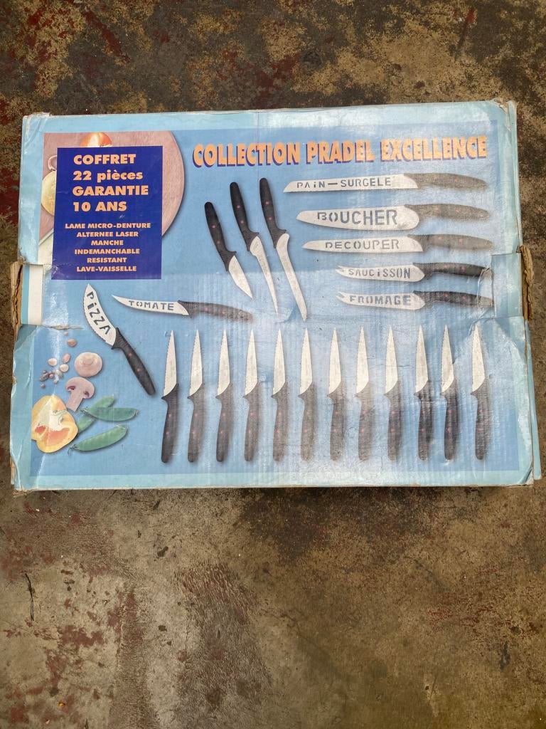 Collection Couteaux PRADEL excellence neuf, Enlèvement