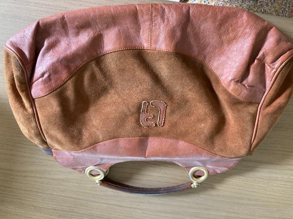 roestkleurige handtas LF, Ophalen of Verzenden, Gebruikt, Overige kleuren, Handtas