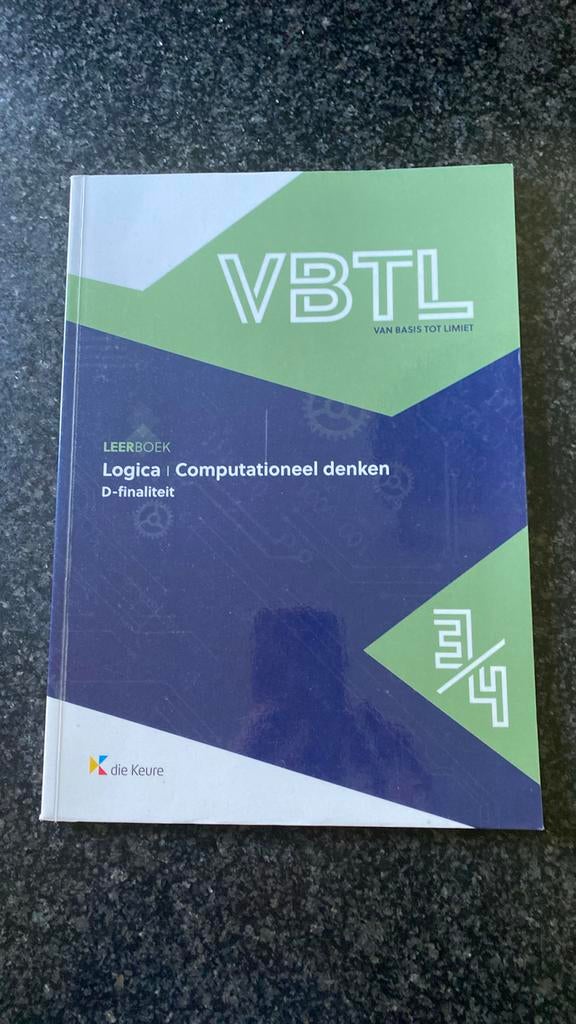 VBTL 3 – leerboek logica & computationeel denken , Ophalen of Verzenden, Zo goed als nieuw, Nederlands