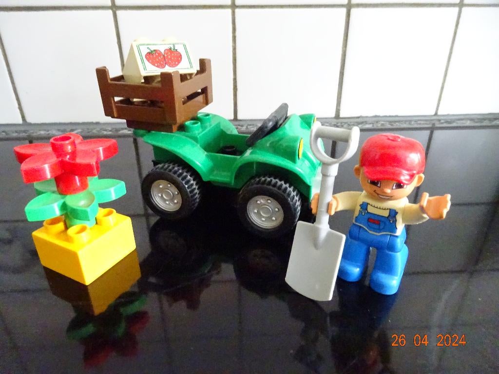 LEGO Duplo 5645 de quad van de boerderij*VOLLEDIG*, Ophalen of Verzenden, Complete set, Duplo