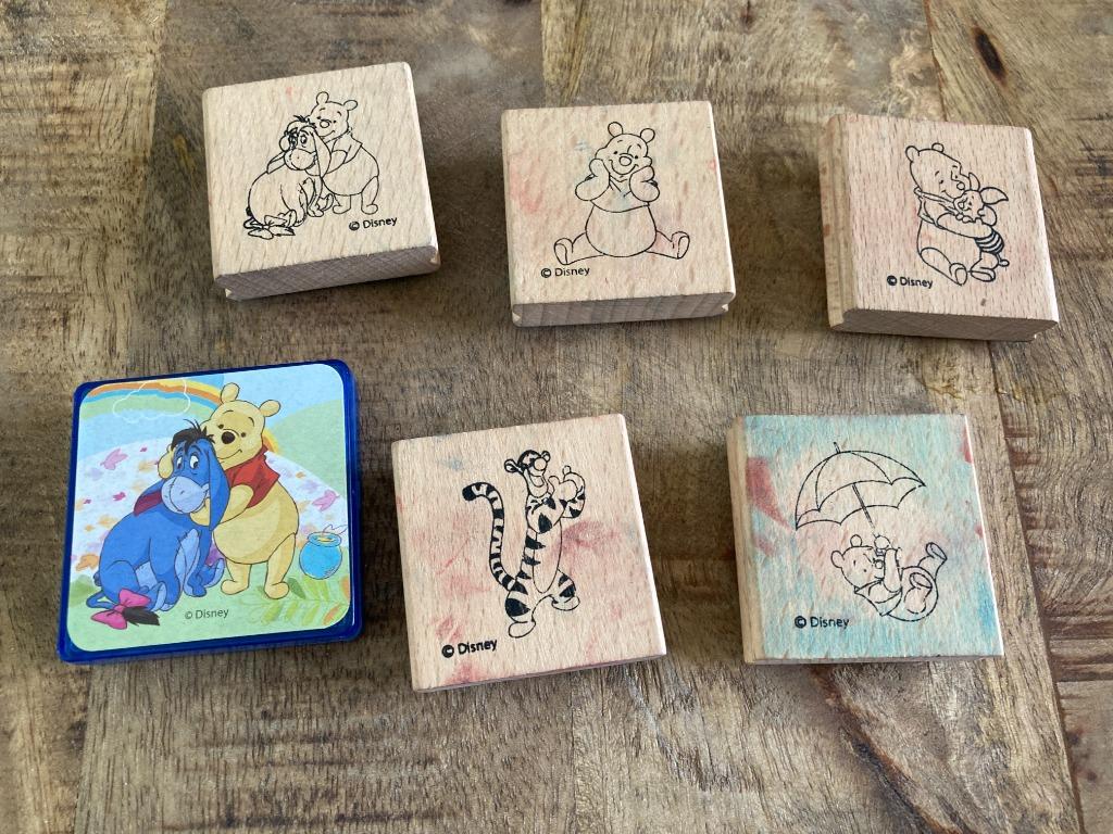 Houten stempels Winny The Pooch - Disney, Ophalen of Verzenden, Gebruikt, Houten stempel