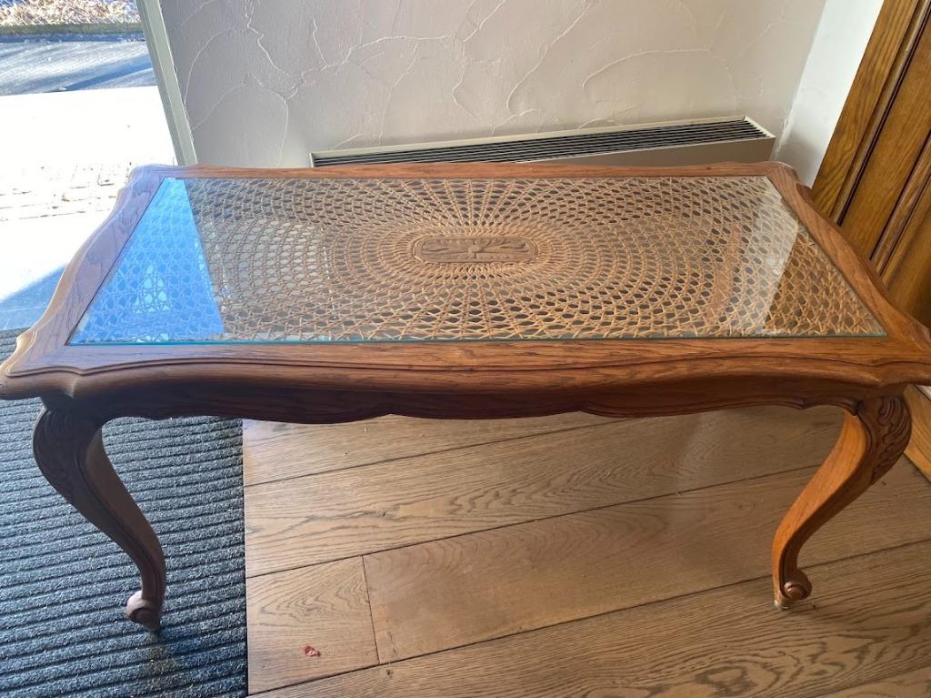 salontafel, Ophalen, Glas