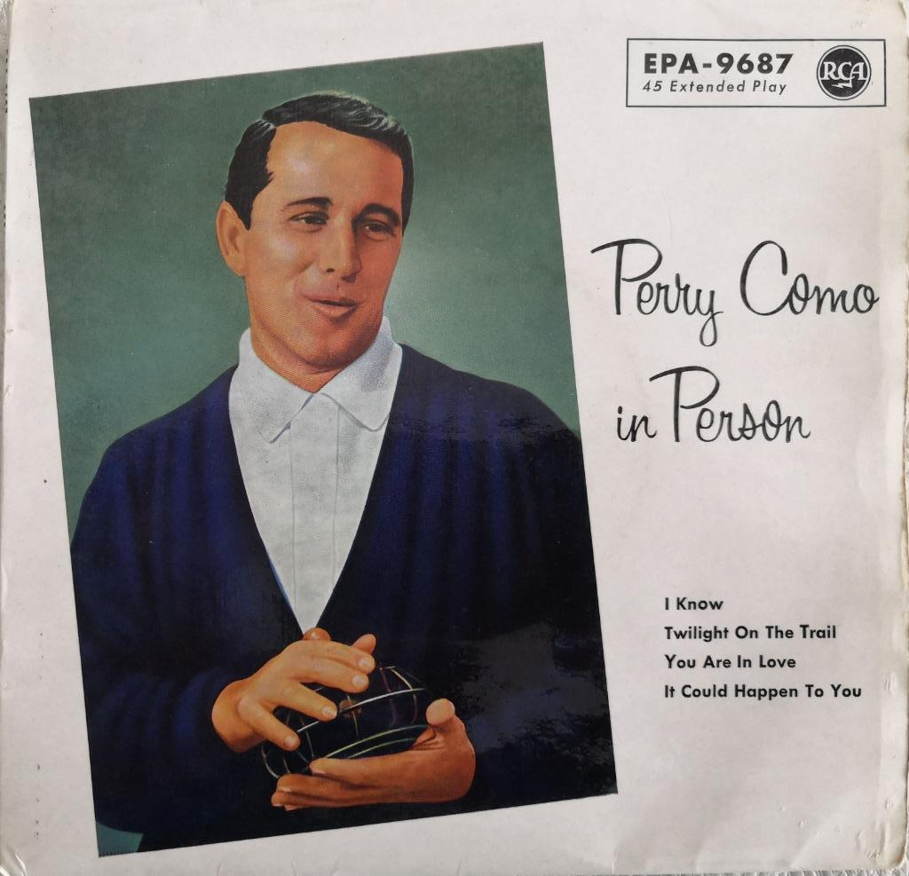 PERRY COMO - I know/Twilight on the trail ..... (EP), Enlèvement ou Envoi, Utilisé, Pop, 7 pouces