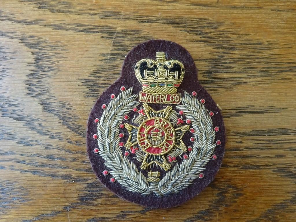 Blazer badge Waterloo Rifle Brigade, Verzamelen, Ophalen of Verzenden, Overige soorten, Embleem of Badge