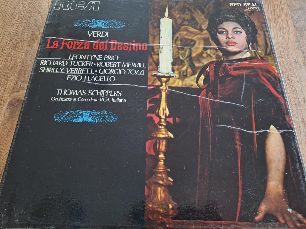 Verdi / Schippers - La Forza Del Destino Box 3 x Lp's Vinyl, 12 pouces, Enlèvement ou Envoi, Utilisé, Romantique
