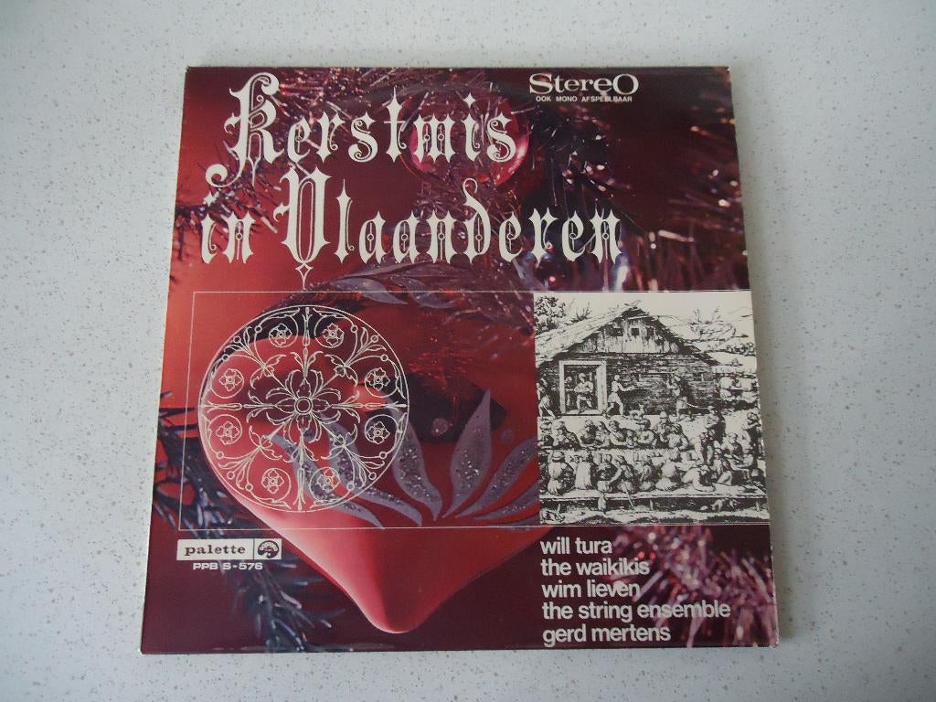 Vintage LP Kerstmis in Vlaanderen "Will Tura, Wim Lieven, Cd's en Dvd's, Ophalen of Verzenden, Zo goed als nieuw, 12 inch