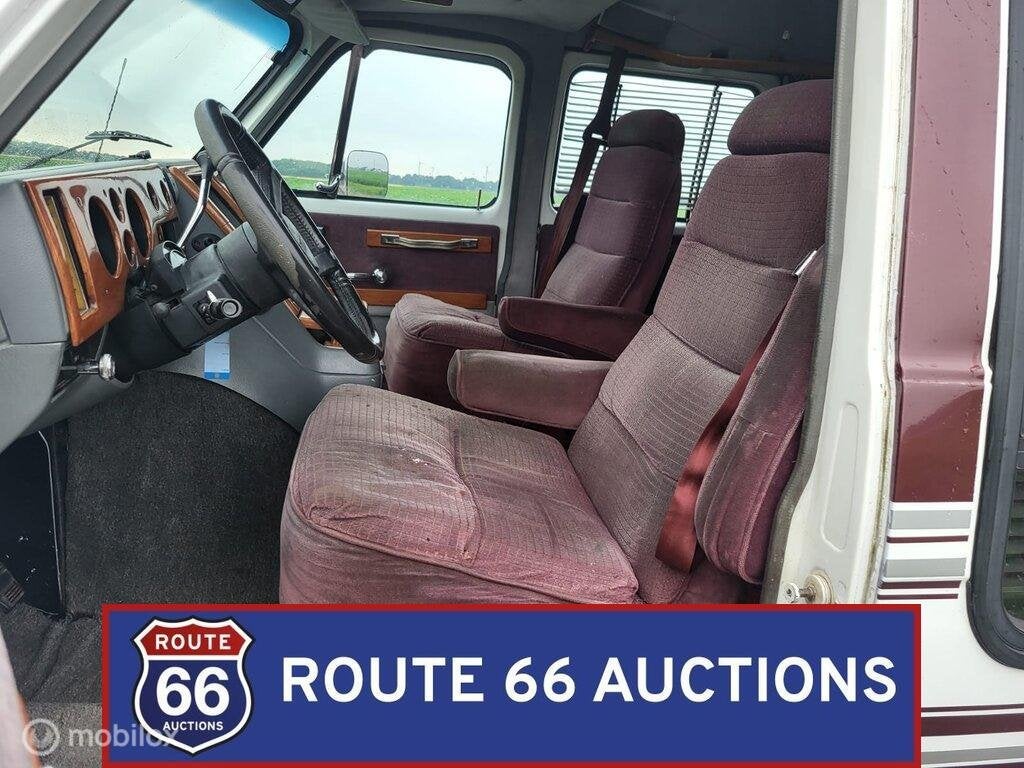 Chevrolet G20 Globemaster | 1990 | Route 66 Auctions, Autos, Achat, Entreprise, Chevrolet, Boîte manuelle