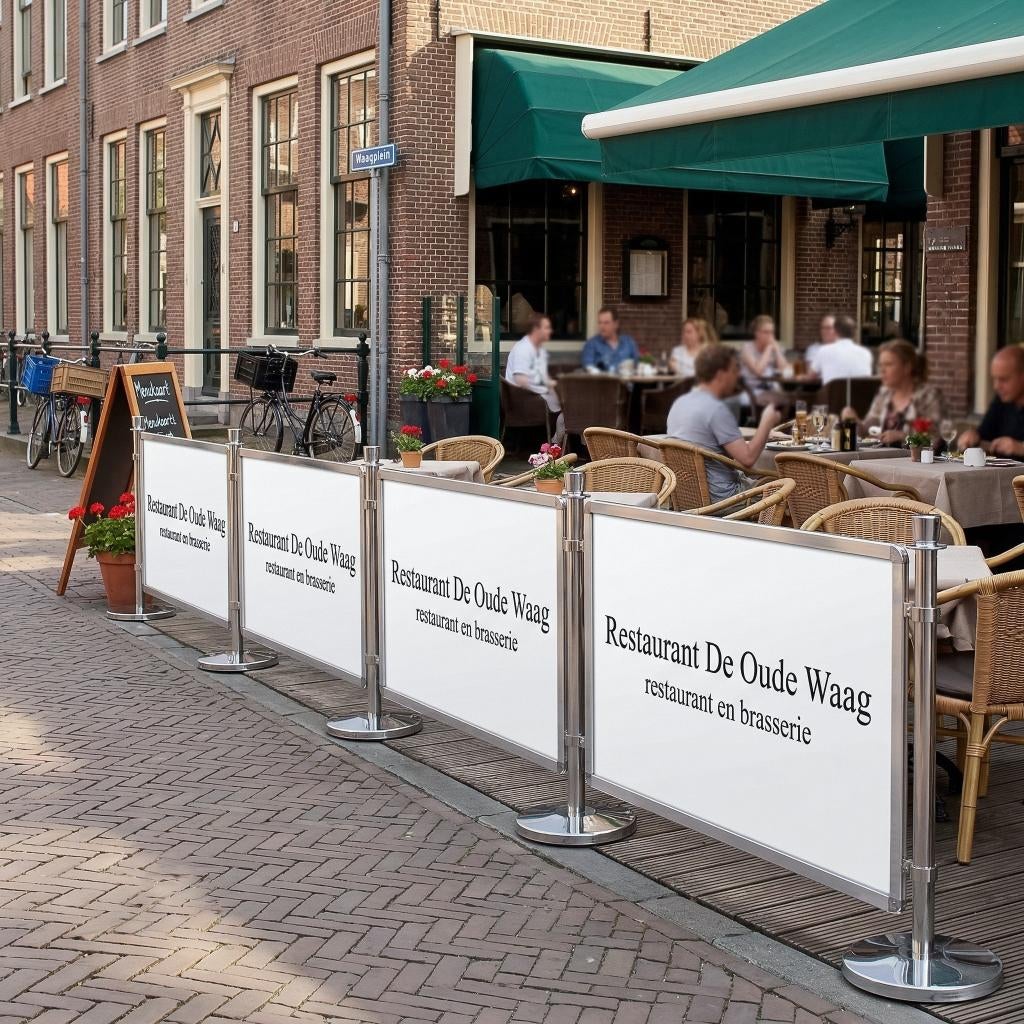 Horeca afzetscherm voor terras, Ophalen of Verzenden, Meubilair