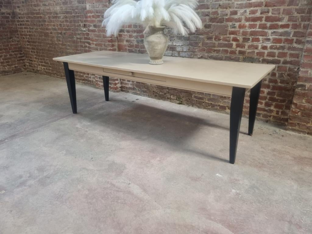 Table à manger en bois massif LIVRAISON GRATUITE, 200 cm ou plus, Comme neuf, Landelijk, Enlèvement