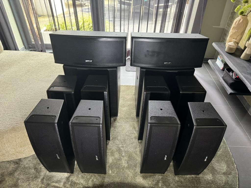 Ecler geluidsinstallatie - pa-set - subwoofer/topspeakers, Audio, Tv en Foto, Luidsprekerboxen, Ophalen, Zo goed als nieuw, Subwoofer