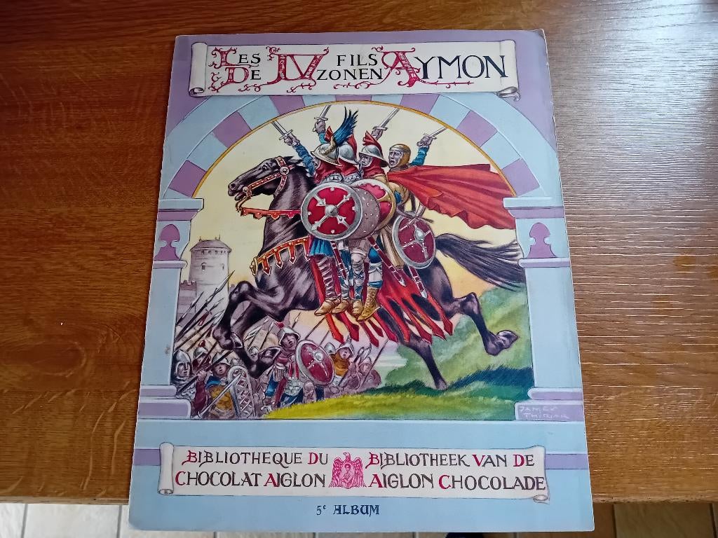 Album Chromos Images Chocolat Aiglon Les 4 Fils Aymon, Livres, Enlèvement ou Envoi, Utilisé