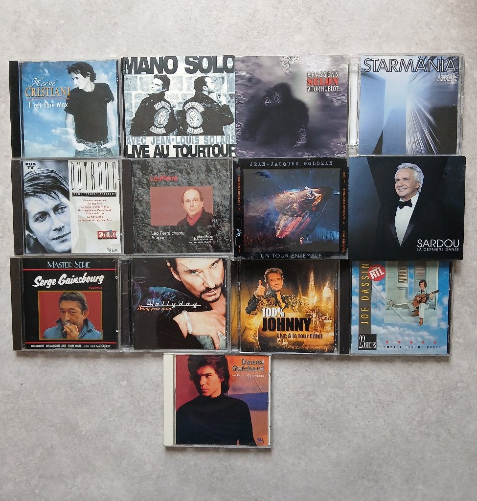 37 cd's Franse rockpop, Verzenden, Gebruikt, Album, Chanson