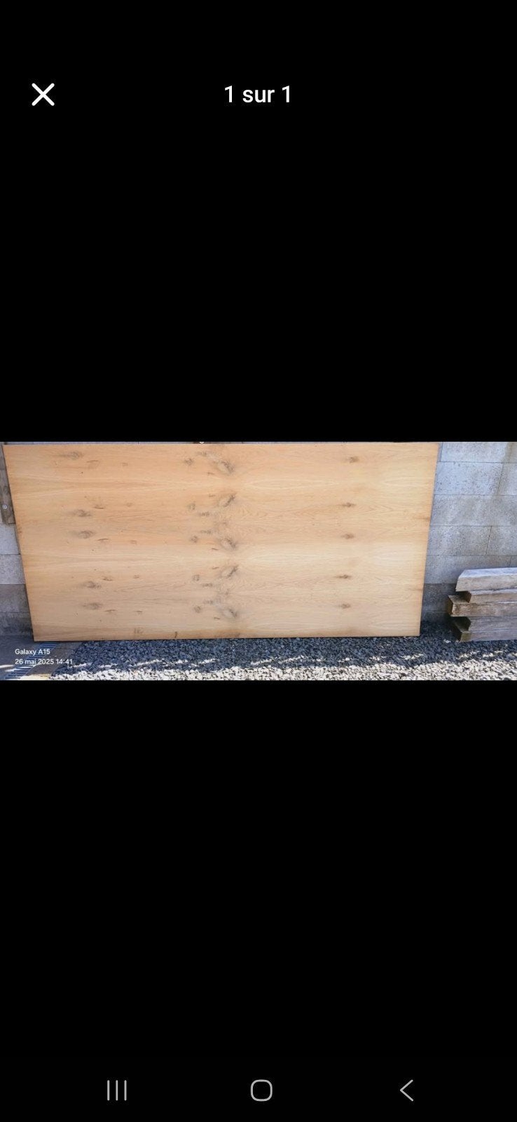1 panneau multiplexe en chêne, Bricolage & Construction, Enlèvement