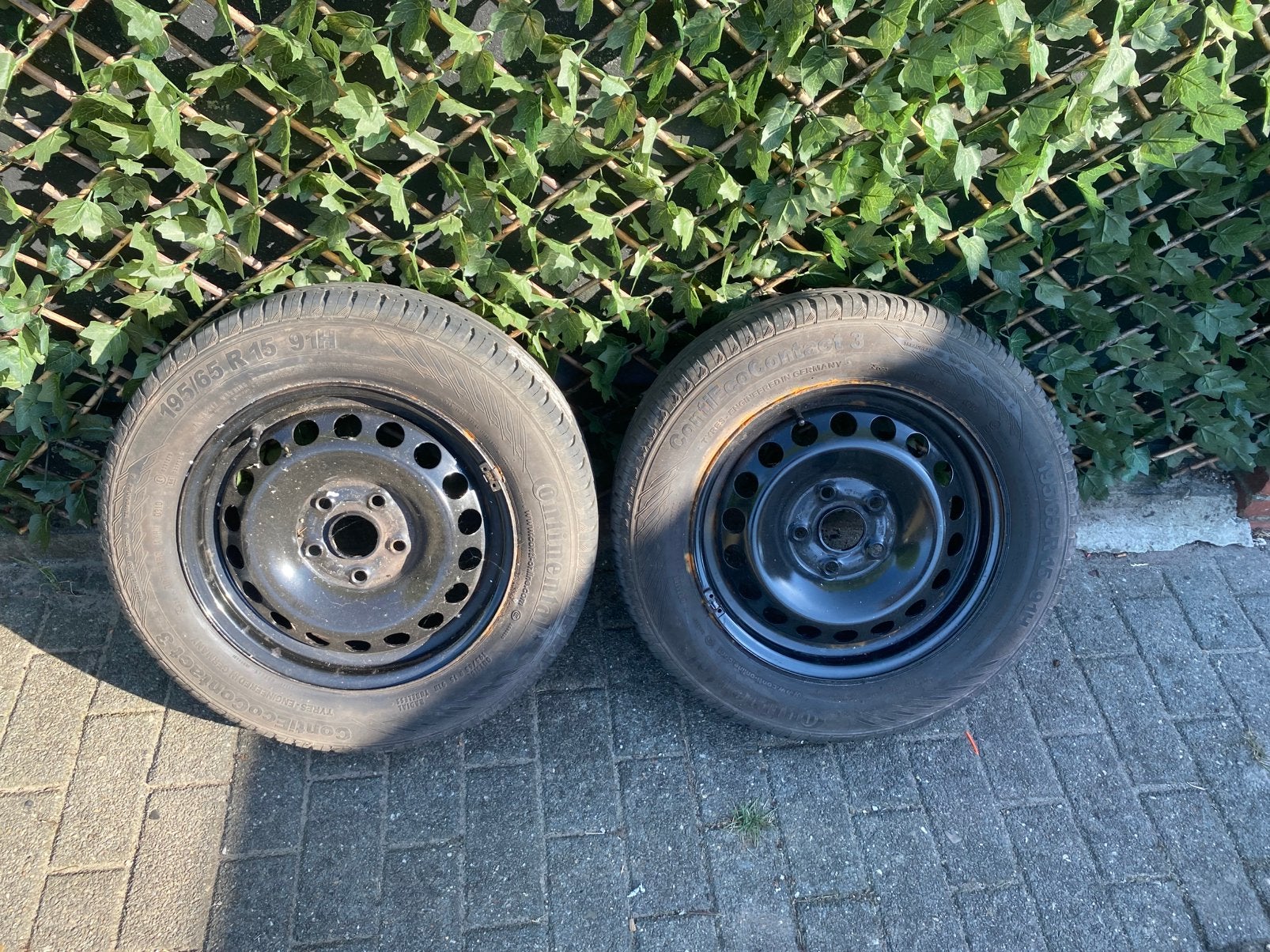 Zomer banden op stale velg, Auto-onderdelen, Banden en Velgen, Ophalen, Band(en)