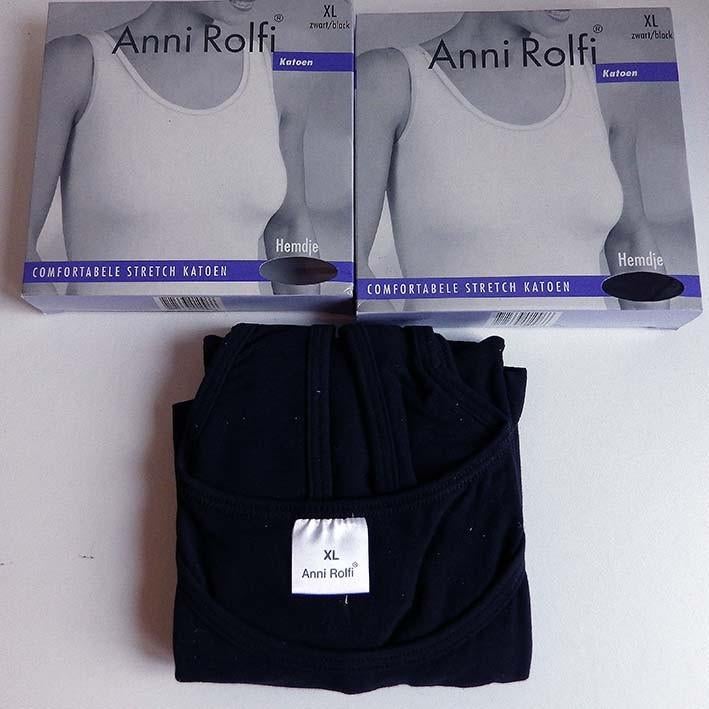 Duo-Set van 2 Anni Rolfi Hemdjes: XL, Ophalen, Zwart, Hemd